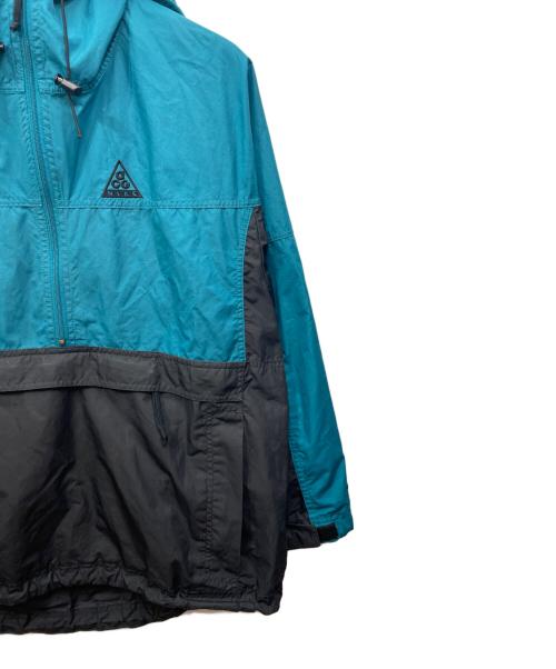 NIKE ACG（ナイキエーシージー）NIKE ACG (ナイキエージーシー) アノラックパーカー ブルー×ブラック サイズ:Mの古着・服飾アイテム