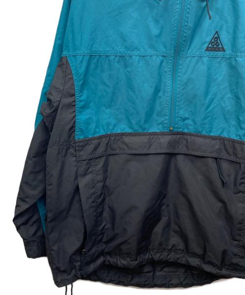NIKE ACG（ナイキエーシージー）NIKE ACG (ナイキエージーシー) アノラックパーカー ブルー×ブラック サイズ:Mの古着・服飾アイテム