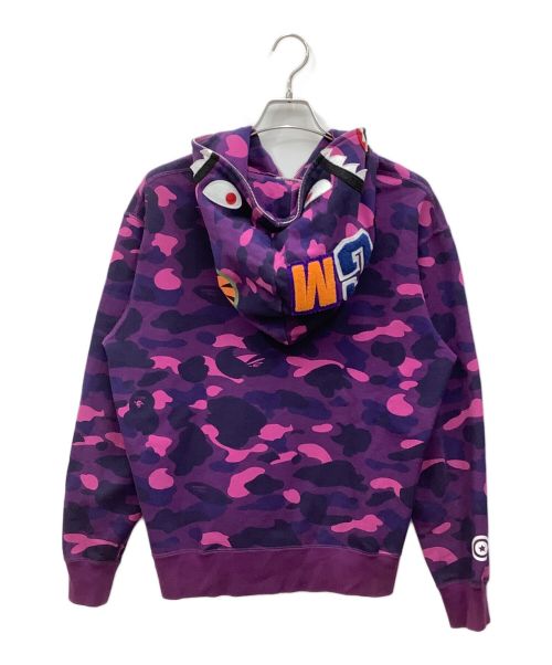 A BATHING APE（ア ベイシング エイプ）A BATHING APE (アベイシングエイプ) ジップパーカー パープル サイズ:Lの古着・服飾アイテム
