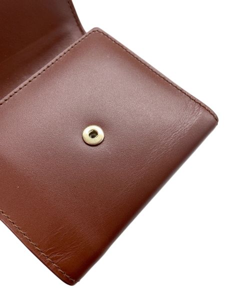 A.P.C.（アーペーセー）A.P.C. (アーペーセー) 3つ折り財布 ブラウンの古着・服飾アイテム