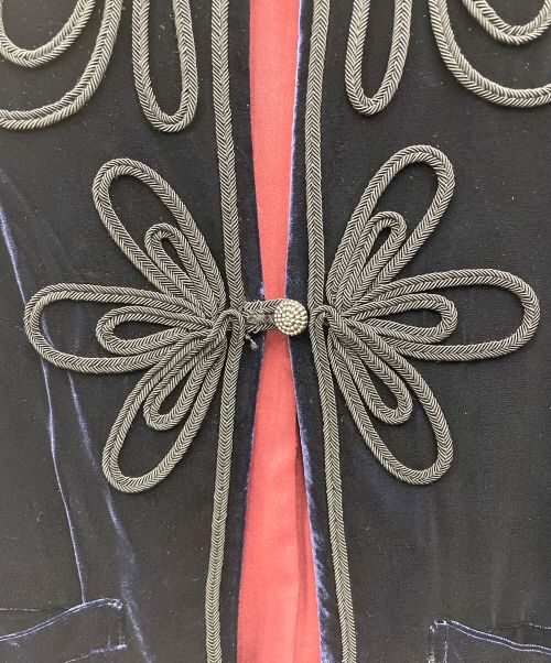 IENA LA BOUCLE（イエナ ラ ブークル）IENA LA BOUCLE (イエナ ラ ブークル) コードエンドベルベットジャケット ネイビー サイズ:不明の古着・服飾アイテム