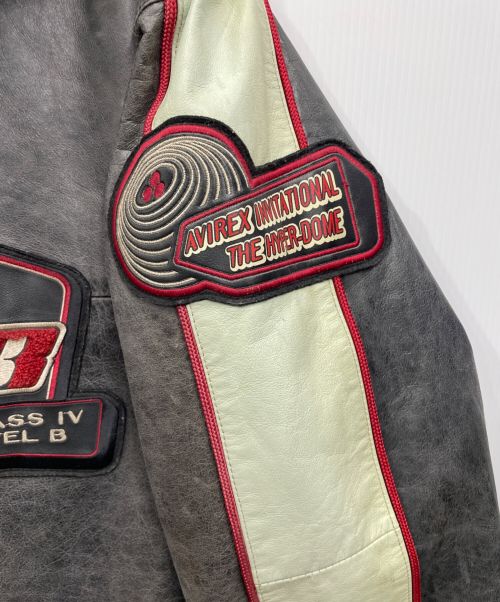 AVIREX（アヴィレックス）AVIREX (アヴィレックス) レザージャケット ブラック サイズ:Mの古着・服飾アイテム