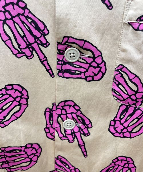 Hysteric Glamour（ヒステリックグラマー）Hysteric Glamour (ヒステリックグラマー) パジャマシャツ ベージュ サイズ:Ｌの古着・服飾アイテム