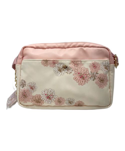 Disney(Duffy The Disney Bear)（ディズニー）Disney(Duffy The Disney Bear) (ディズニー) PAUL & JOE (ポール アンド ジョー) ショルダーバッグ アイボリー×ピンクの古着・服飾アイテム