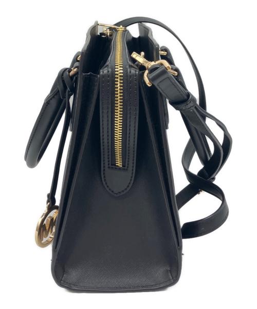 MICHAEL KORS（マイケルコース）MICHAEL KORS (マイケルコース) 2WAYショルダーバッグ ブラックの古着・服飾アイテム