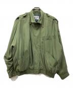 GOOUCHグーチ）の古着「シルクステンカラージャケット」｜カーキ