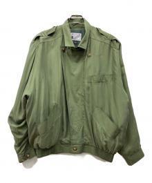 GOOUCH（グーチ）の古着「シルクステンカラージャケット」｜カーキ