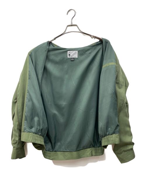 GOOUCH（グーチ）GOOUCH (グーチ) シルクステンカラージャケット カーキ サイズ:Lの古着・服飾アイテム