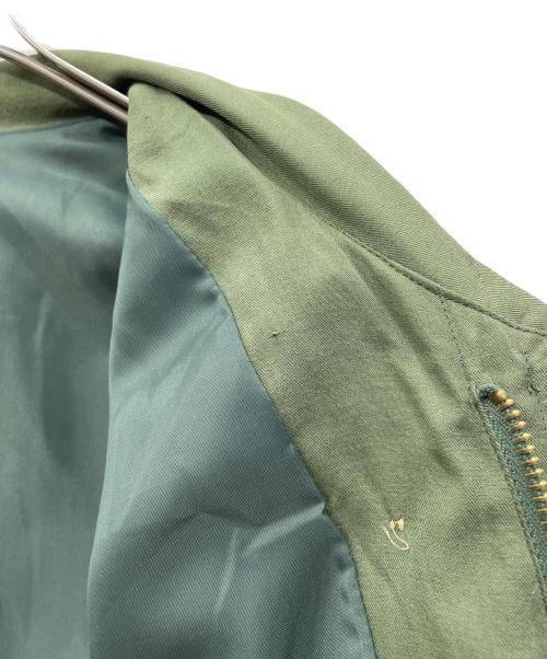 GOOUCH（グーチ）GOOUCH (グーチ) シルクステンカラージャケット カーキ サイズ:Lの古着・服飾アイテム