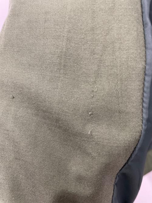 GOOUCH（グーチ）GOOUCH (グーチ) シルクステンカラージャケット カーキ サイズ:Lの古着・服飾アイテム