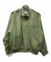 GOOUCH（グーチ）の古着「シルクステンカラージャケット」｜カーキ