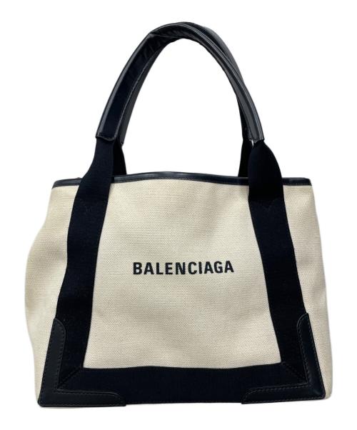 BALENCIAGA（バレンシアガ）BALENCIAGA (バレンシアガ) トートバッグ ベージュ×ブラックの古着・服飾アイテム