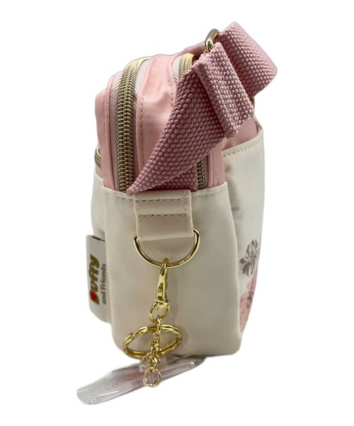 Disney(Duffy The Disney Bear)（ディズニー）Disney(Duffy The Disney Bear) (ディズニー) PAUL & JOE (ポール アンド ジョー) ショルダーバッグ アイボリー×ピンクの古着・服飾アイテム