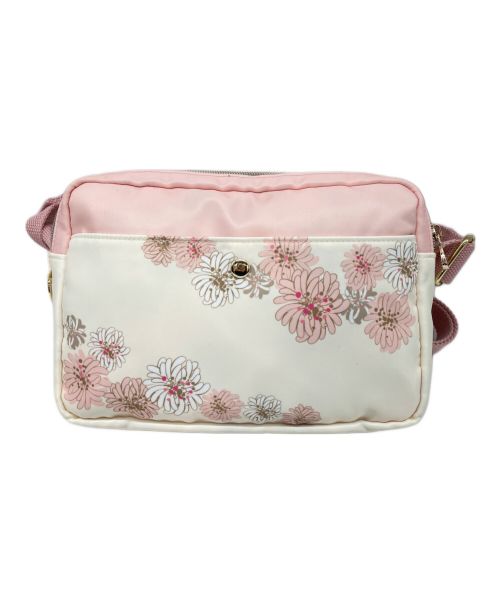 Disney(Duffy The Disney Bear)（ディズニー）Disney(Duffy The Disney Bear) (ディズニー) PAUL & JOE (ポール アンド ジョー) ショルダーバッグ アイボリー×ピンクの古着・服飾アイテム