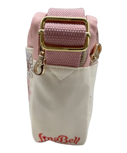 Disney(Duffy The Disney Bear)（ディズニー）Disney(Duffy The Disney Bear) (ディズニー) PAUL & JOE (ポール アンド ジョー) ショルダーバッグ アイボリー×ピンクの古着・服飾アイテム