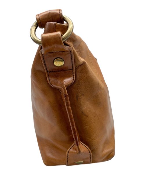 CORNELIAN TAURUS by daisuke iwanaga（コーネリアンタウラス バイ ダイスケイワナガ）CORNELIAN TAURUS by daisuke iwanaga (コーネリアンタウラス バイ ダイスケイワナガ) レザーショルダーバッグ ブラウンの古着・服飾アイテム