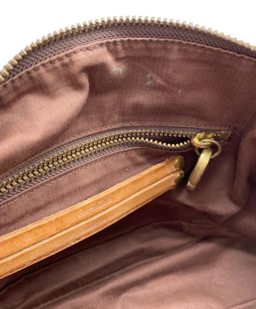 CORNELIAN TAURUS by daisuke iwanaga（コーネリアンタウラス バイ ダイスケイワナガ）CORNELIAN TAURUS by daisuke iwanaga (コーネリアンタウラス バイ ダイスケイワナガ) レザーショルダーバッグ ブラウンの古着・服飾アイテム