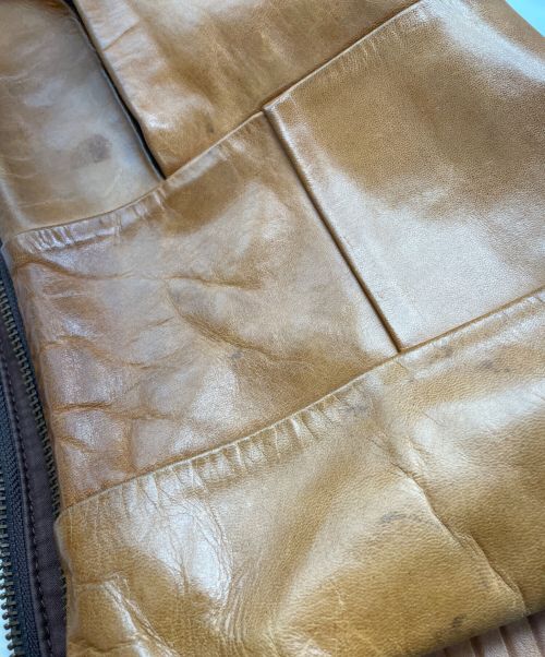 CORNELIAN TAURUS by daisuke iwanaga（コーネリアンタウラス バイ ダイスケイワナガ）CORNELIAN TAURUS by daisuke iwanaga (コーネリアンタウラス バイ ダイスケイワナガ) レザーショルダーバッグ ブラウンの古着・服飾アイテム