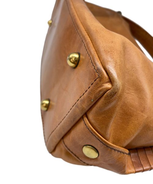 CORNELIAN TAURUS by daisuke iwanaga（コーネリアンタウラス バイ ダイスケイワナガ）CORNELIAN TAURUS by daisuke iwanaga (コーネリアンタウラス バイ ダイスケイワナガ) レザーショルダーバッグ ブラウンの古着・服飾アイテム