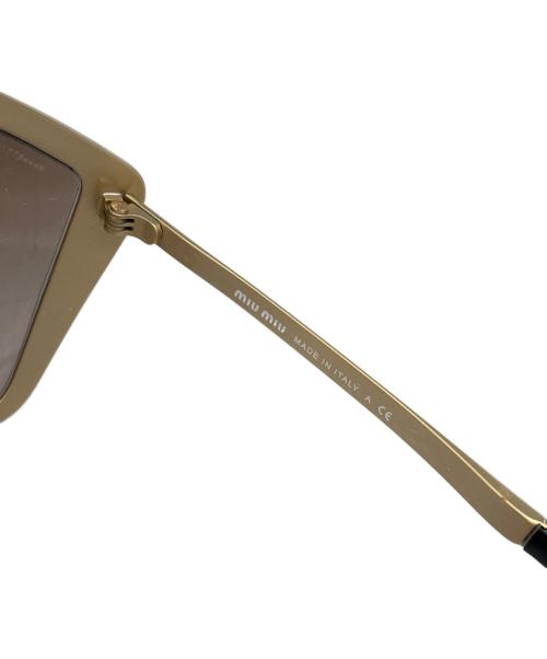 MIU MIU（ミュウミュウ）MIU MIU (ミュウミュウ) サングラス ゴールドの古着・服飾アイテム