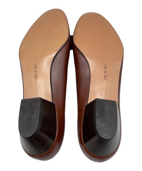 Salvatore Ferragamo（サルヴァトーレ フェラガモ）Salvatore Ferragamo (サルヴァトーレ フェラガモ) ヴァラリボンパンプス ブラウン サイズ:7Cの古着・服飾アイテム