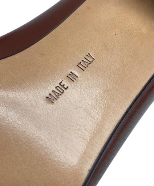 Salvatore Ferragamo（サルヴァトーレ フェラガモ）Salvatore Ferragamo (サルヴァトーレ フェラガモ) ヴァラリボンパンプス ブラウン サイズ:7Cの古着・服飾アイテム