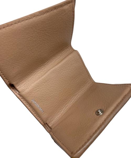 BALENCIAGA（バレンシアガ）BALENCIAGA (バレンシアガ) ペーパーミニ ミニ ウォレット 三つ折り財布 ベージュの古着・服飾アイテム