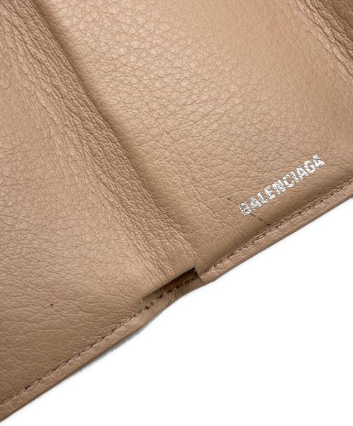 BALENCIAGA（バレンシアガ）BALENCIAGA (バレンシアガ) ペーパーミニ ミニ ウォレット 三つ折り財布 ベージュの古着・服飾アイテム