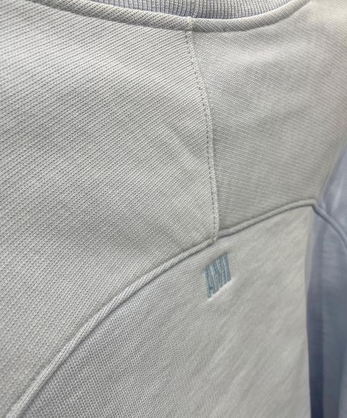 AMI Alexandre Mattiussi（アミアレクサンドルマテュッシ）AMI Alexandre Mattiussi (アミアレクサンドルマテュッシ) ハート刺繍スウェット ブルー サイズ:XXLの古着・服飾アイテム