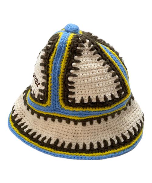 SUPREME（シュプリーム）SUPREME (シュプリーム) Crochet Edge Bell Hat アイボリー×ブラウンの古着・服飾アイテム
