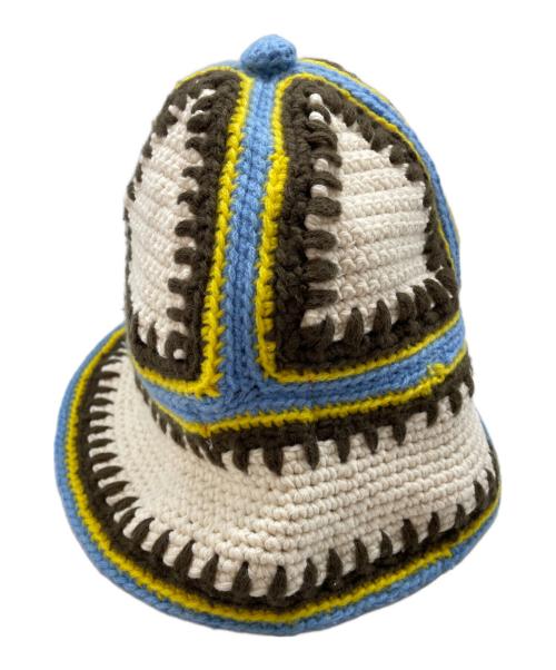 SUPREME（シュプリーム）SUPREME (シュプリーム) Crochet Edge Bell Hat アイボリー×ブラウンの古着・服飾アイテム