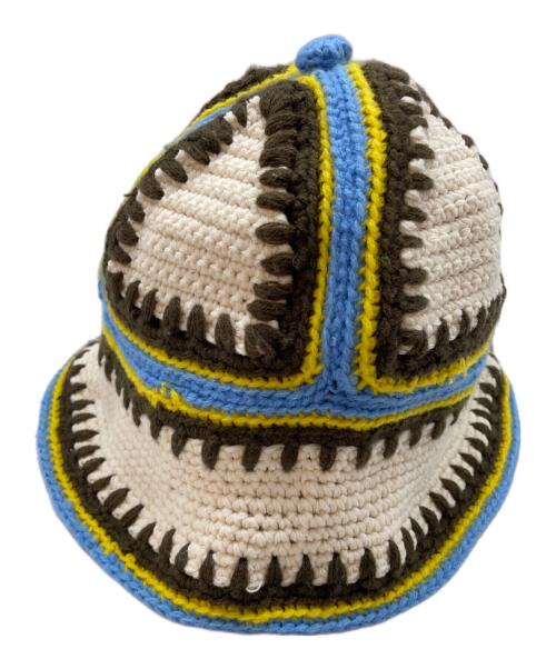 SUPREME（シュプリーム）SUPREME (シュプリーム) Crochet Edge Bell Hat アイボリー×ブラウンの古着・服飾アイテム