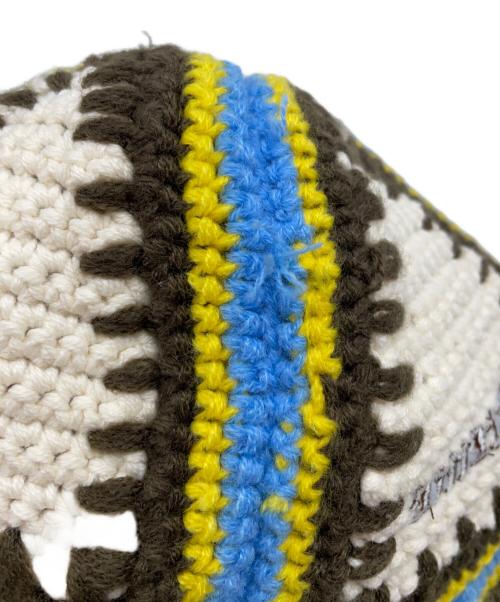 SUPREME（シュプリーム）SUPREME (シュプリーム) Crochet Edge Bell Hat アイボリー×ブラウンの古着・服飾アイテム