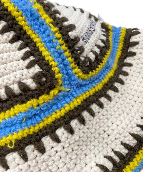 SUPREME（シュプリーム）SUPREME (シュプリーム) Crochet Edge Bell Hat アイボリー×ブラウンの古着・服飾アイテム