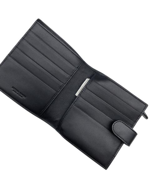 BOTTEGA VENETA（ボッテガベネタ）BOTTEGA VENETA (ボッテガベネタ) 2つ折り財布 ブラックの古着・服飾アイテム