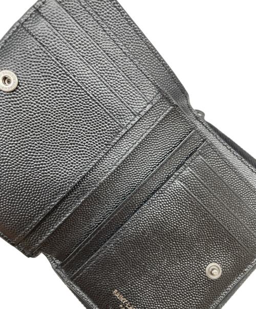 Yves Saint Laurent（イヴサンローラン）Yves Saint Laurent (イヴサンローラン) 2つ折り財布 ブラックの古着・服飾アイテム