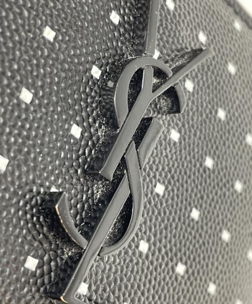 Yves Saint Laurent（イヴサンローラン）Yves Saint Laurent (イヴサンローラン) 2つ折り財布 ブラックの古着・服飾アイテム