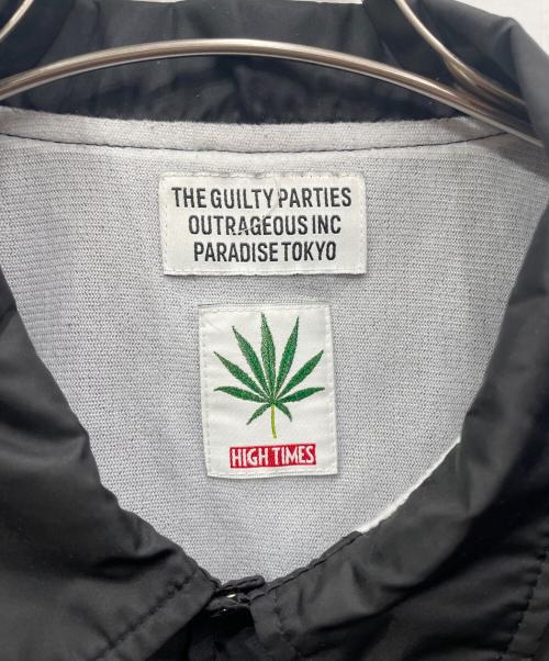HIGH TIMES（ハイ タイムズ）HIGH TIMES (ハイ タイムズ) WACKO MARIA  (ワコマリア) ナイロンジャケット ブラック サイズ:Lの古着・服飾アイテム