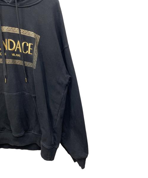 FENDACE（フェンダーチェ）FENDACE (フェンダーチェ) プルオーバーパーカー ブラック サイズ:XLの古着・服飾アイテム