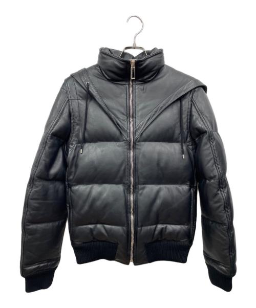 Dior（ディオール）Dior (ディオール) 2WAYレザーダウンジャケット ブラック サイズ:44の古着・服飾アイテム