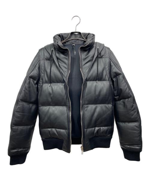 Dior（ディオール）Dior (ディオール) 2WAYレザーダウンジャケット ブラック サイズ:44の古着・服飾アイテム