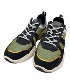 COACHコーチ）の古着「ローカットスニーカー」｜ブラック×イエロー