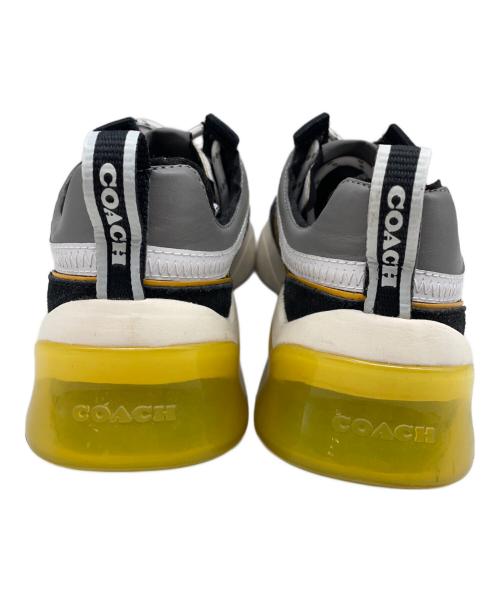 COACH（コーチ）COACH (コーチ) ローカットスニーカー ブラック×イエロー サイズ:255の古着・服飾アイテム