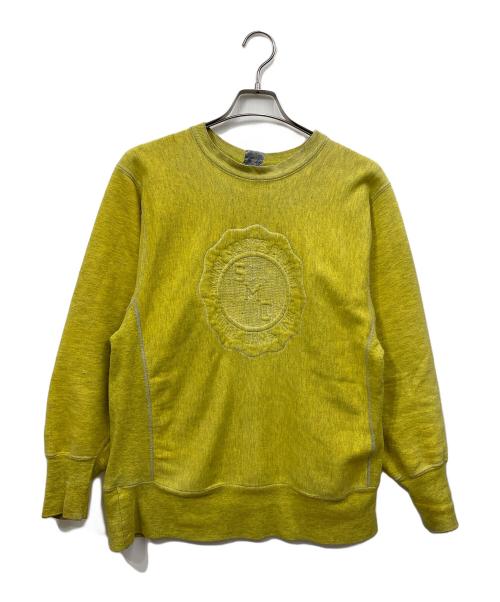 Champion REVERSE WEAVE（チャンピオン リバース ウィーブ）Champion REVERSE WEAVE (チャンピオン リバース ウィーブ) スウェット イエロー サイズ:LARGEの古着・服飾アイテム