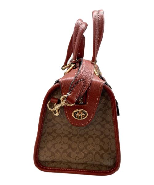 COACH（コーチ）COACH (コーチ) 2WAY ボストン カーキ/テラコッタの古着・服飾アイテム