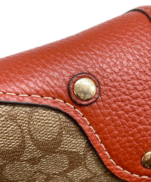 COACH（コーチ）COACH (コーチ) 2WAY ボストン カーキ/テラコッタの古着・服飾アイテム