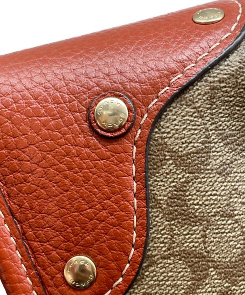 COACH（コーチ）COACH (コーチ) 2WAY ボストン カーキ/テラコッタの古着・服飾アイテム