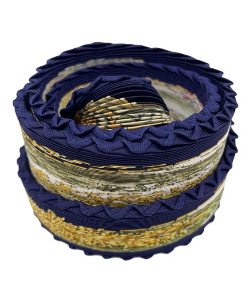 HERMES（エルメス）HERMES (エルメス) プリーツスカーフ ネイビーの古着・服飾アイテム