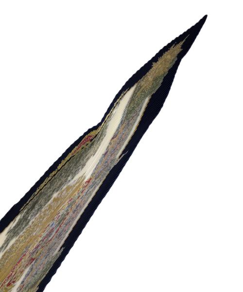 HERMES（エルメス）HERMES (エルメス) プリーツスカーフ ネイビーの古着・服飾アイテム