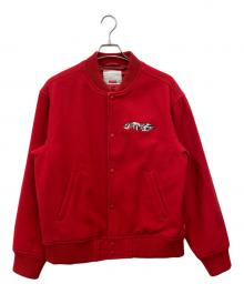 SUPREME（シュプリーム）の古着「Delta Logo Varsity Jacket」｜レッド